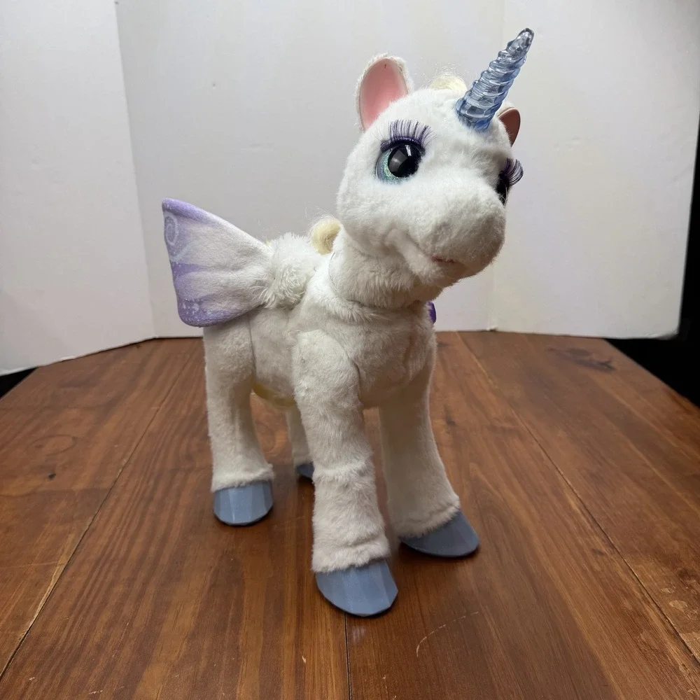 Fur Real Friends StarLily My Magical Unicorn Plush Interactive Pet Tested Works